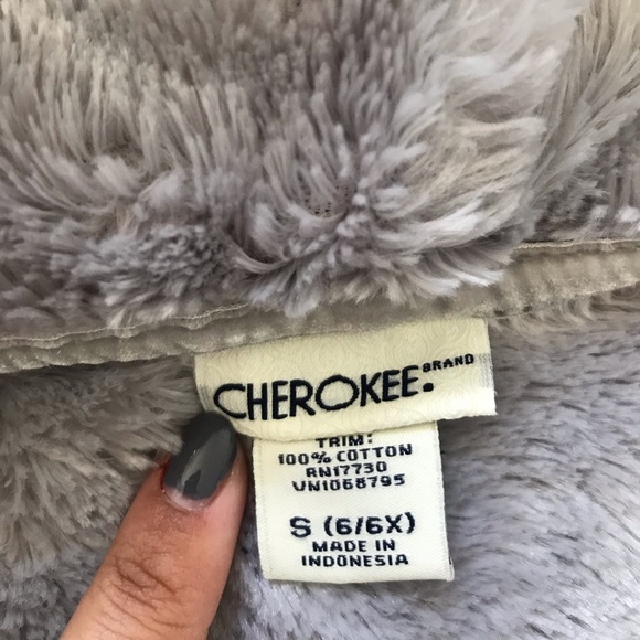 Girls Small (6/6X) Grey Cherokee Sweater - Picture 4 of 4